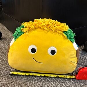 Yellow Smiling Taco Plush